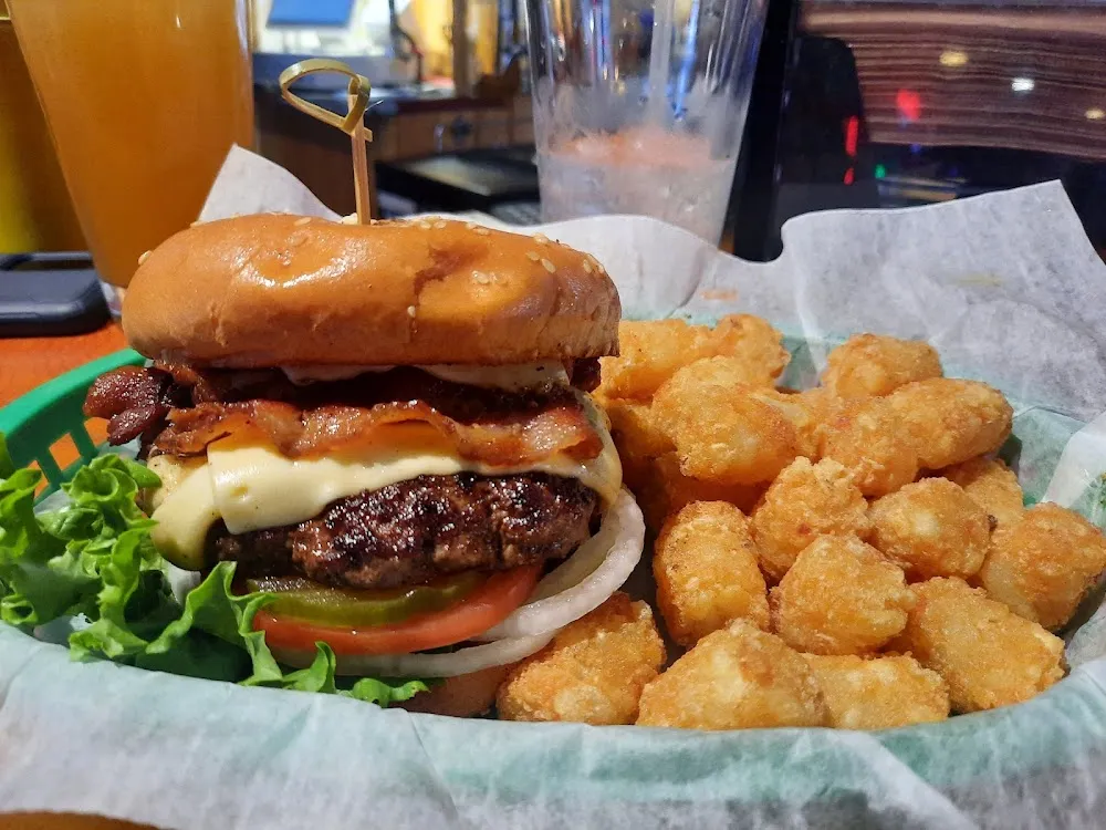 Bacon Burger with Pepper Jack